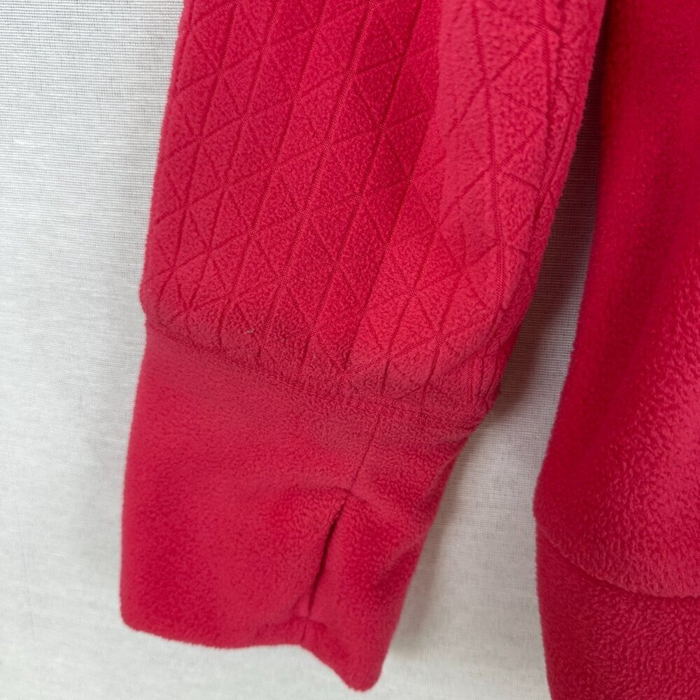 TEK GEAR WOMEN'S FULL-ZIP FLEECE JACKET IN HOT PINK, MOCK NECK POCKETS SIZE 1L - Picture 10 of 11